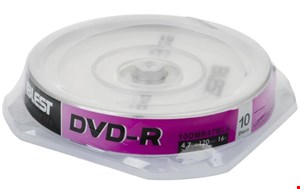 دی وی دی خام بلست  BLEST مدل DVD-R بسته 10 عددی