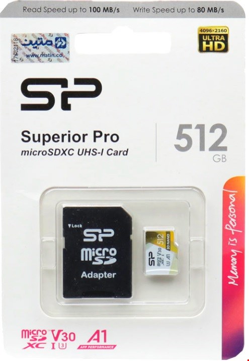 کارت حافظه microSDXC سیلیکون پاور مدل Superior pro ظرفیت512گیگابایت U3