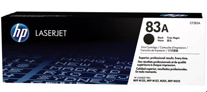 کارتریج تونر مشکی طرح اصلی HP مدل 83A