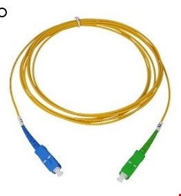کابل پچ کورد فیبرنوری APC/UPC (آبی- سبز) 10متری